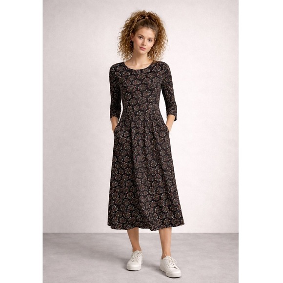 Seasalt Cornwall Dresses & Skirts - Seasalt Cornwall Organic Cotton Cottagecore Boho US 6 S‎ Midi Floral Tree